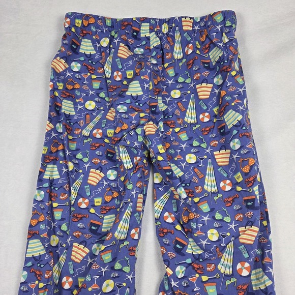 Vineyard Vines Cotton Pajama Lounge Pants Women's XS Blue‎ Beach Summer - Picture 2 of 6